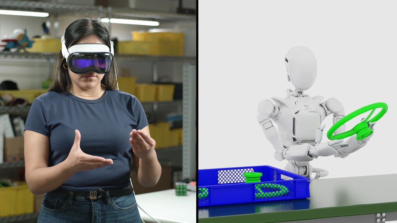 Aprendizaje de robots humanoides con Apple Vision Pro