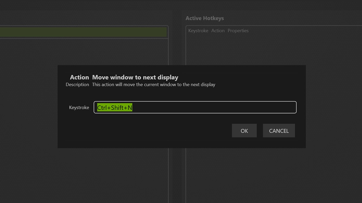 NVIDIA Quadro View : Assistance pour les raccourcis clavier